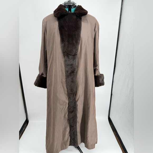 Reversible Real Sheared Rabbit Fur Coat - Picture 9 of 14